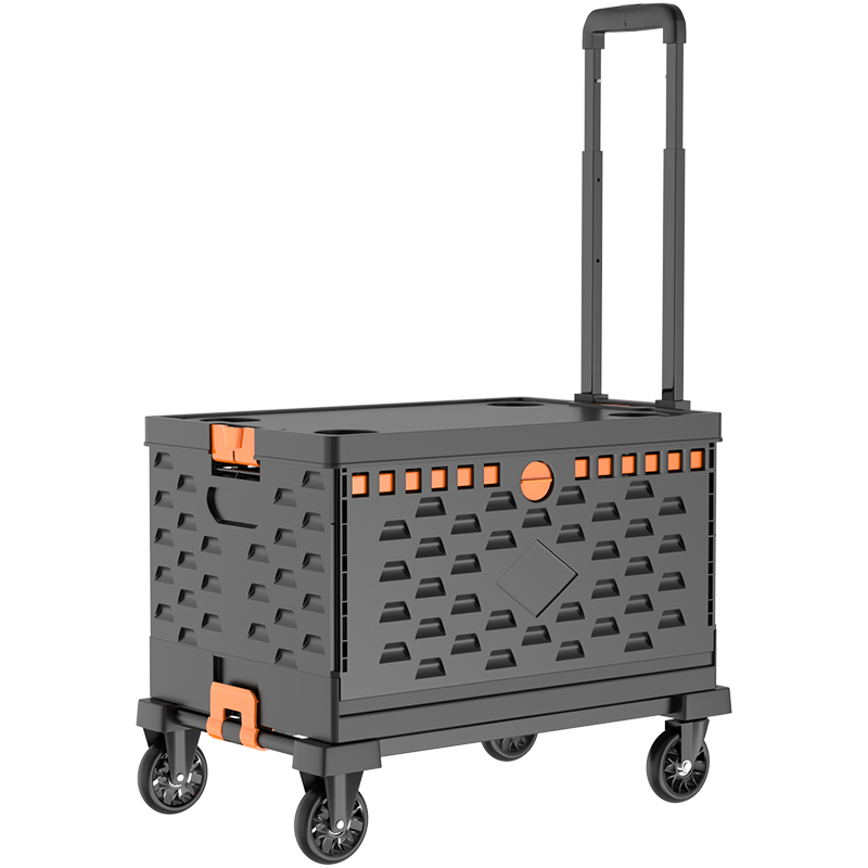 新越昌晖买菜车手拉车箱式购物车收纳车小推车拉杆车小拉车拖车手推车拉货车搬运车营地车户外郊游摆摊车L023