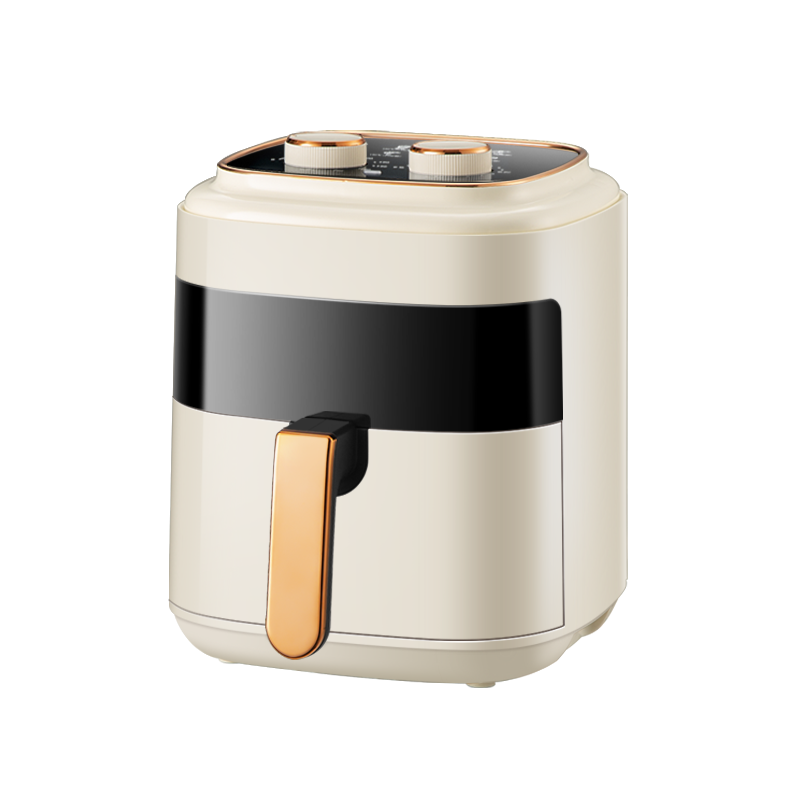 苏宁宜品 空气炸锅 熔岩6机械版可视化5.5L大容量智能无油多功能HD-ZG016MB(SNYP-ZG5L-W06S)