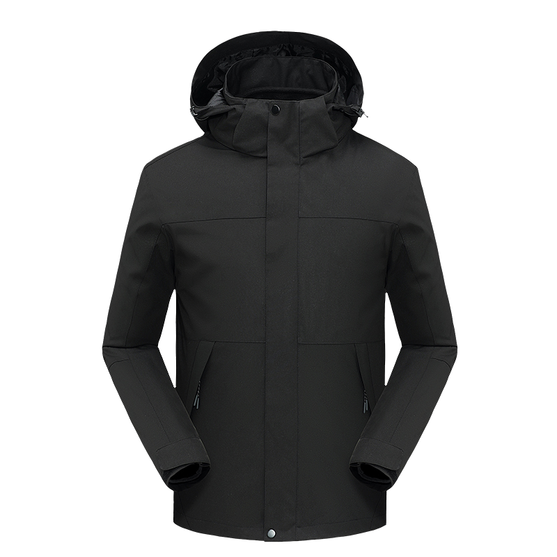 渔人船长户外情侣款冲锋衣男女三合一两件套防风保暖可脱卸登山服外套