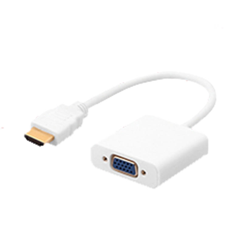 甲骨龙 hdmi转vga转换器接头电脑电视投影仪VGA接口高清转接线转接线 线材