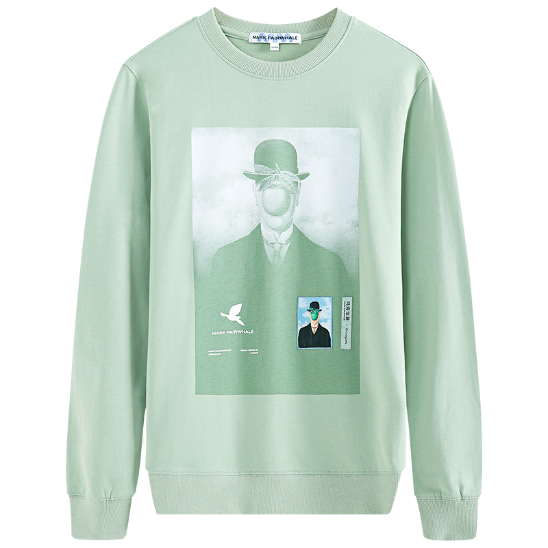 马克华菲长袖圆领卫衣男2022秋季新款时尚潮流宽松套头上衣潮