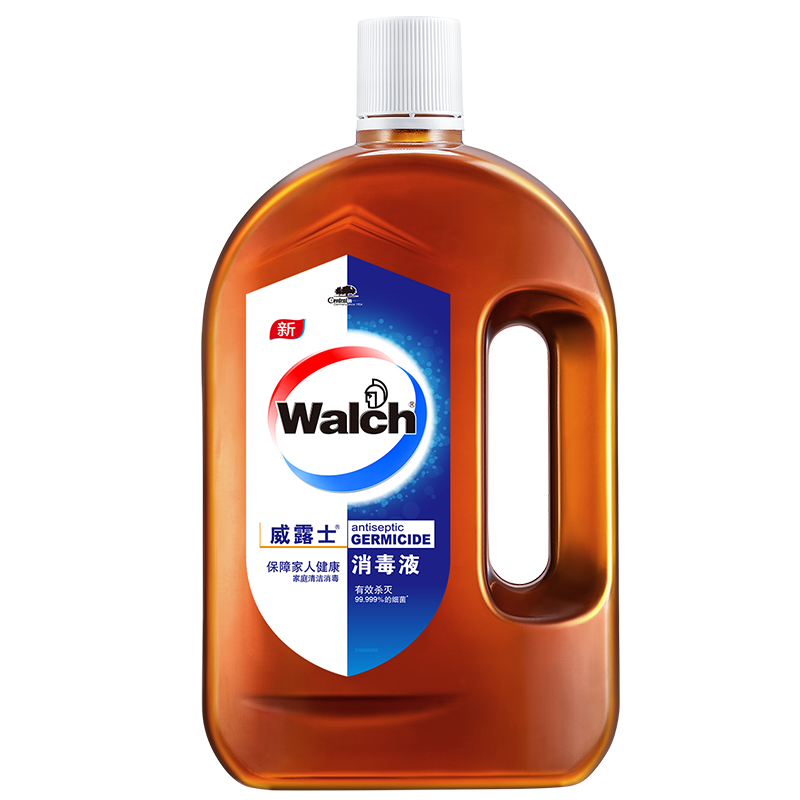 威露士walch消毒液消毒水家用杀菌室内衣物除菌1L*2瓶非84酒精
