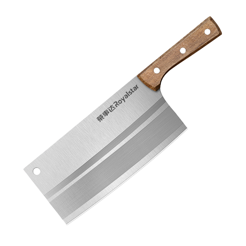 荣事达(Royalstar)厨房菜刀家用不锈钢锋利断骨切肉水果刀厨师女士专用 切片刀+厨师刀+砍骨刀套装RA172201
