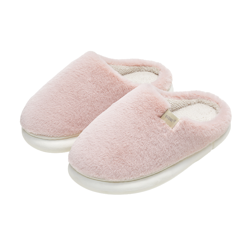 优调男士棉拖鞋秋冬季毛毛绒情侣家居室内保暖女踩屎感防臭防滑软底