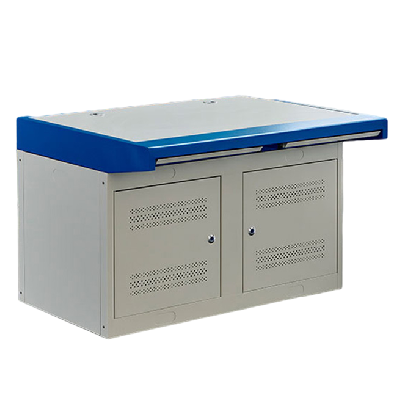 洛港 监控操作台单联 双联 指挥中心控制台三联监控台安防调度台柜木面