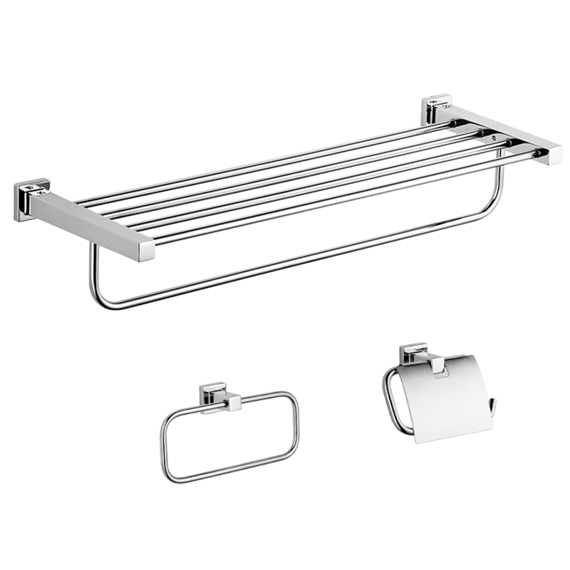 TOTO卫浴五金套件家用毛巾架浴巾架卫生间浴室置物架五金挂件套装YS408N3C/YS408N5C(11)