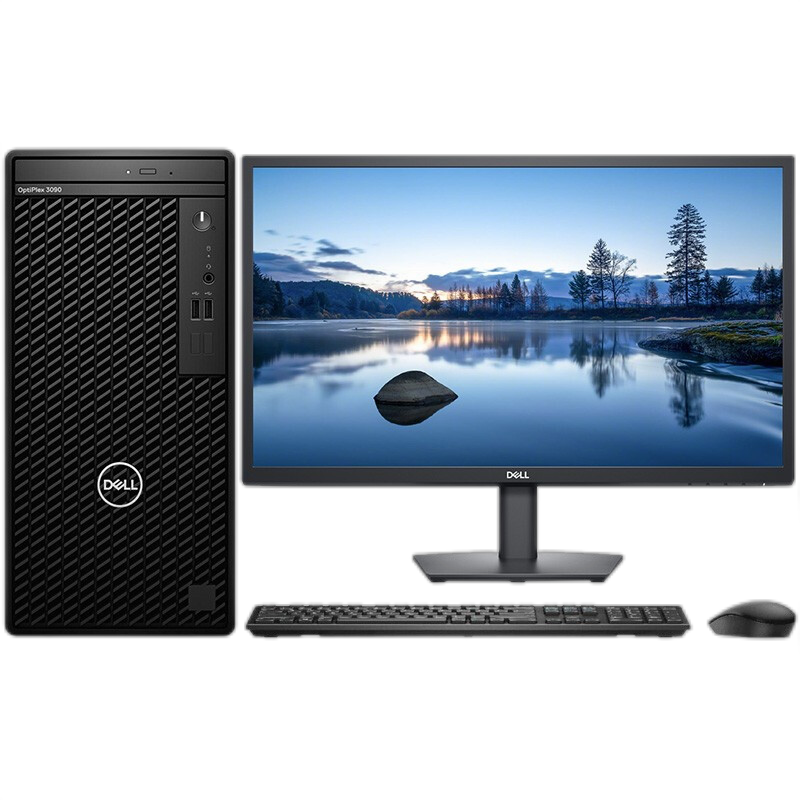 戴尔(Dell)Optiplex 3090MT 高性能 商用办公 台式机电脑 27英寸屏 (Intel i5-10505 8G 1T 集显 三年质保)