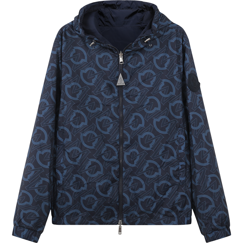 MONCLER 盟可睐 男士CRETES双面穿薄款连帽夹克上衣外套皮肤衣 1A00152 5955I