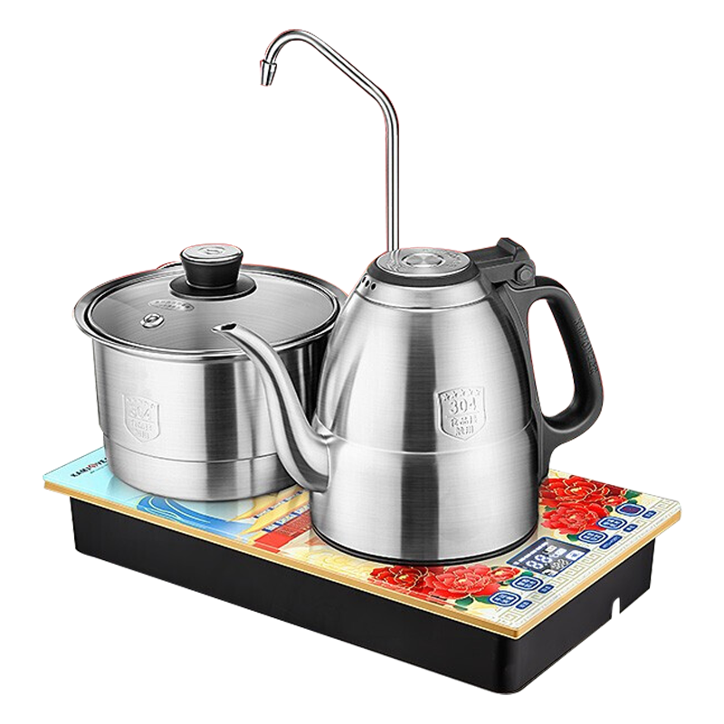 金灶(KAMJOVE)故宫宫廷文化联名 整套茶具自动上水电热水壶 智能恒温烧水壶功夫茶具煮茶炉 EA9