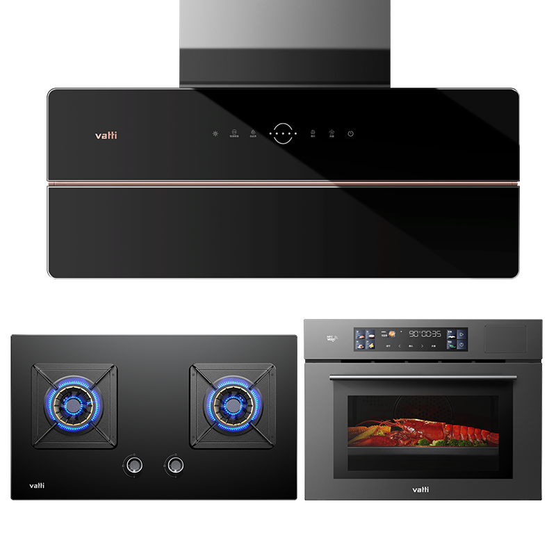 华帝(vatti)变频超薄近吸双腔25风量吸油烟机天然气灶具洗碗机家用厨房烟灶嵌三件套i11209+75B+i23019