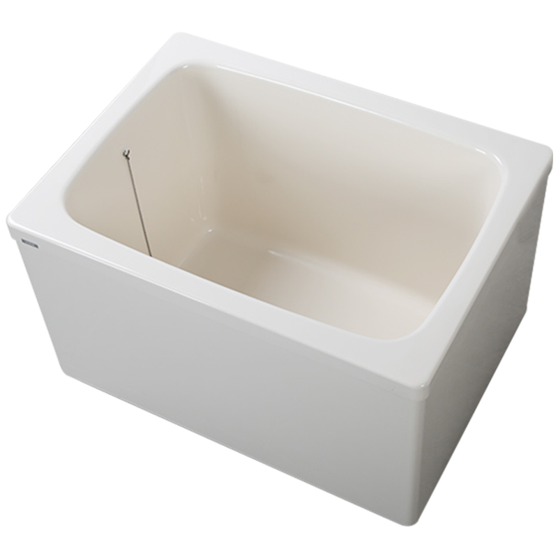 TOTO独立保温深泡双裙边家用迷你泡澡缸 日本进口T968(08-A)小户型小浴缸独立浴缸(配延长管+木块)