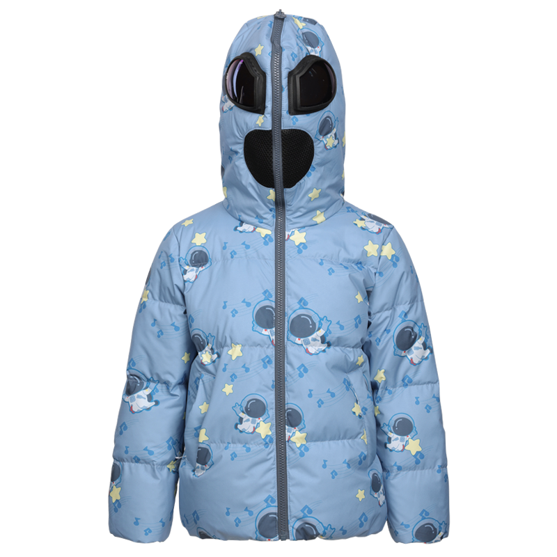 [航天联名]坦博尔2022新款童装羽绒服时尚眼镜加厚外套TC330305