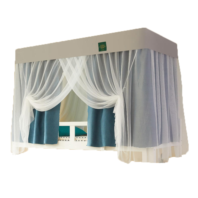 南方生活学生宿舍蚊帐床帘一体式男女通用上铺下铺高遮光床幔防尘