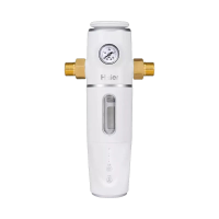 海尔(Haier)全屋前置过滤器40微米精滤免拆洗家用大通量管道自来水全屋净化前置过滤器 自动冲洗HP16