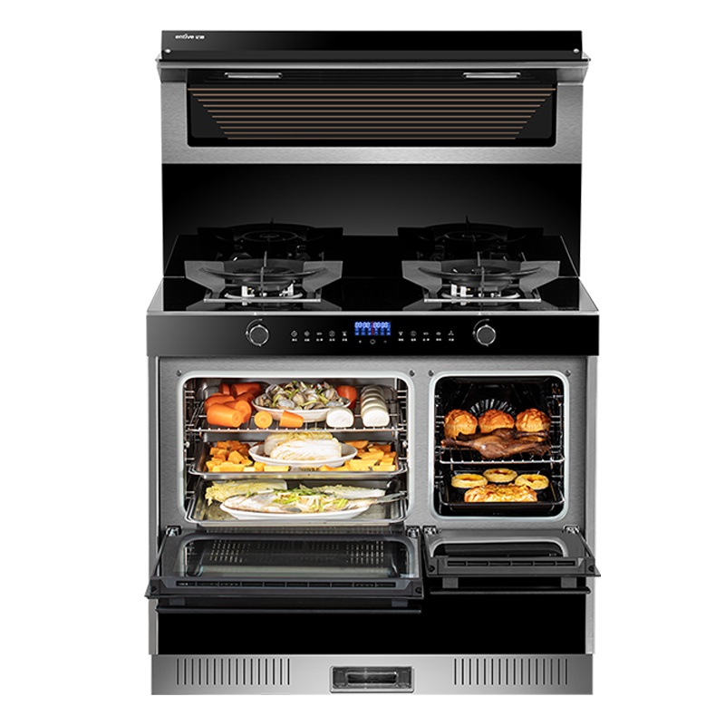 容声(RONGSHENG)蒸烤独立集成灶 家用顶吸油烟机 自清洁 燃气灶双灶 一级能效 WE2273ZK天然气液化气灶