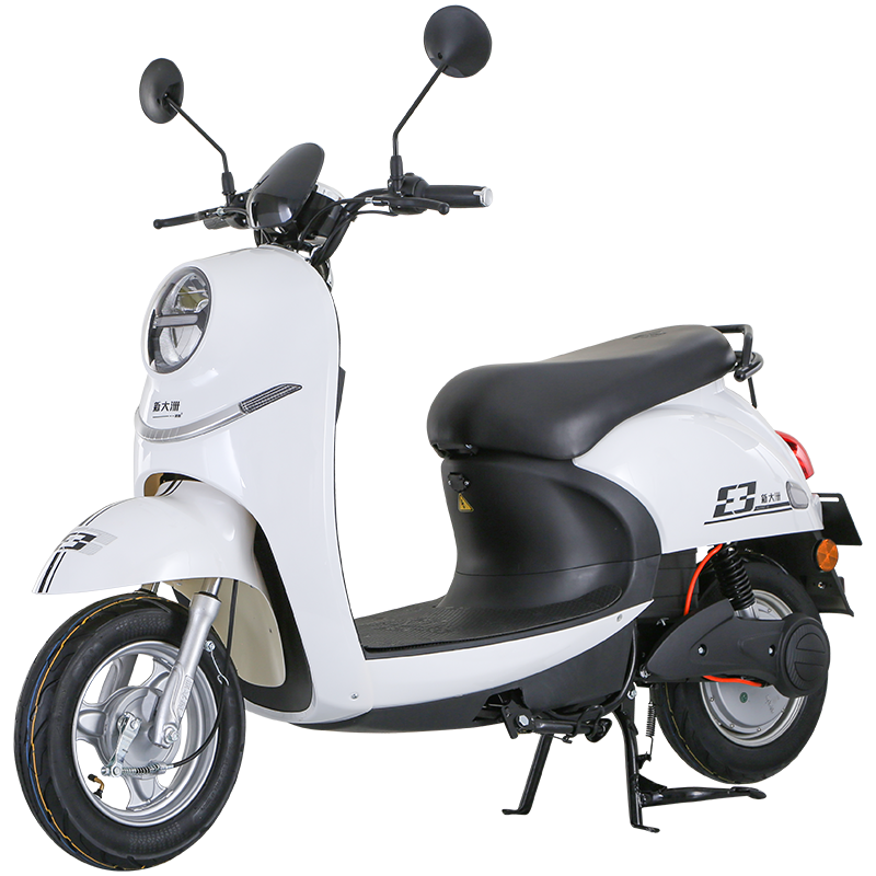 新大洲派睿/PARRAY E3 经典小龟王 3C认证60v铅酸电池电动轻便摩托车 时尚经典龟王电动车 白色