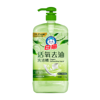 白猫 活氧去油洗洁精1.15kg 除菌率99.9%食品级去除果蔬农残有效去油 青瓜+茶树