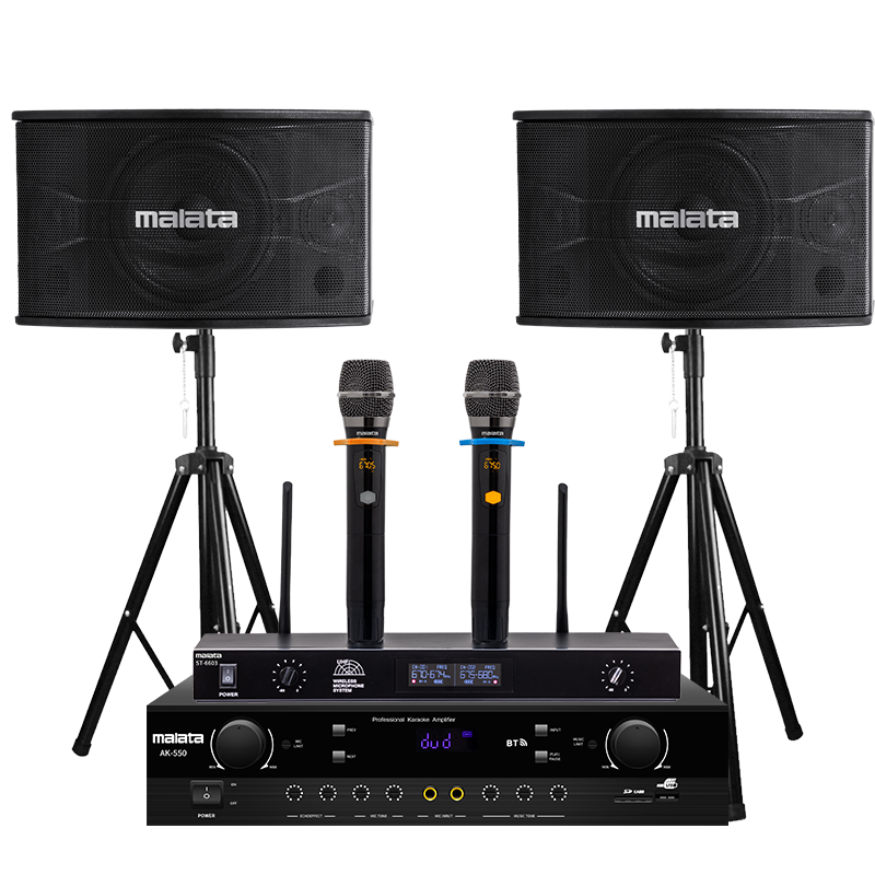 万利达(Malata)109A家庭ktv音响套装 卡拉ok一体机家庭影院会议音箱卡包蓝牙功放