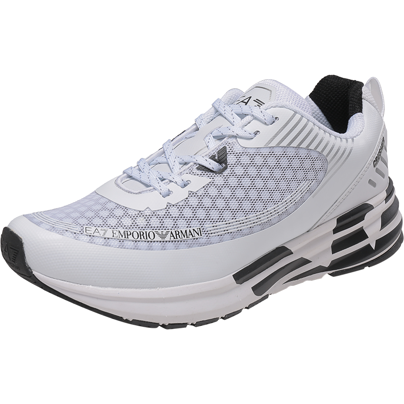 阿玛尼 EMPORIO ARMANI EA7 男女同款网眼系带休闲运动鞋X8X093 XK238