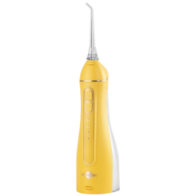 博皓冲牙器水牙线小魔瓶家用便携式洗牙器 200ML水箱 5025A/F27柠檬黄