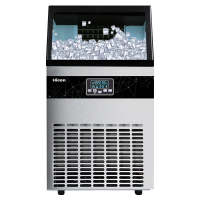 惠康(HICON)制冰机大型商用奶茶店/酒吧/KTV55冰格-80KG全自动方冰块制作机 55冰格-80KG 接入自来水