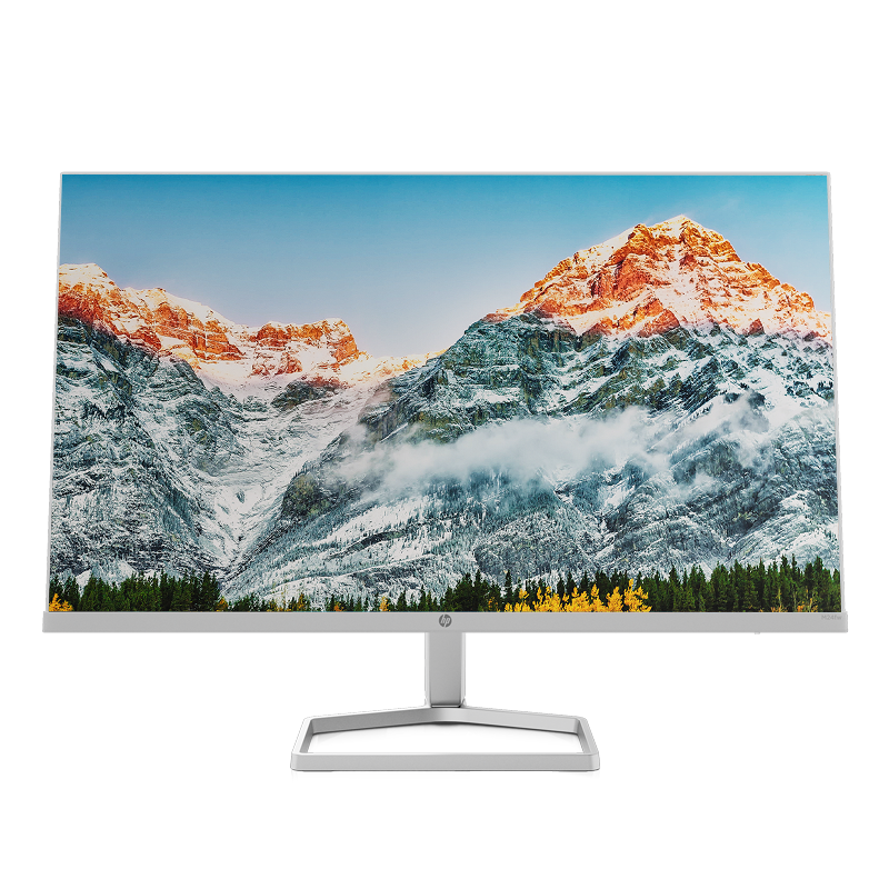惠普(HP)显示器 23.8英寸IPS屏 高性能娱乐家用办公纤薄机身 白色[M24fw]