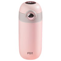 富光(FGA)保温杯女316不锈钢可爱创意简约时尚水杯便携高颜值智能温显杯