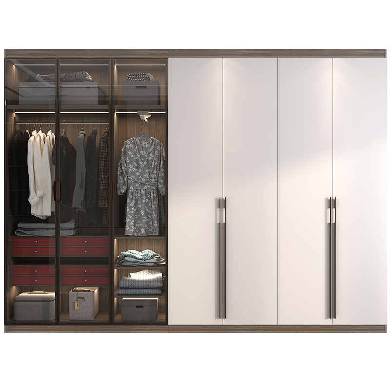 诗尼曼全屋定制衣柜家装家具整体衣柜 迷你轻奢走入式衣帽间定做 预付金