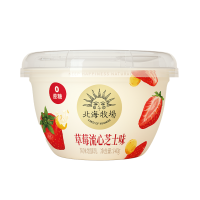 北海牧场乳酪布丁味低温酸奶0蔗糖80g*12杯风味发酵乳