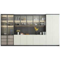 诗尼曼全屋定制整体家具定做轻奢风走入式卧室衣柜玻璃衣帽间定制