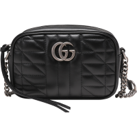 古驰 GUCCI 女士GG Marmont系列皮革双G单肩斜挎包相机包迷你款 634936 UM8BN