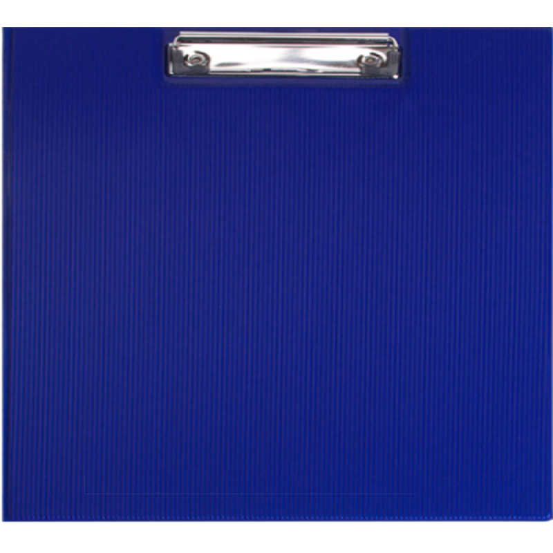 苏宁宜品蓝色双折式书写板夹HP-437