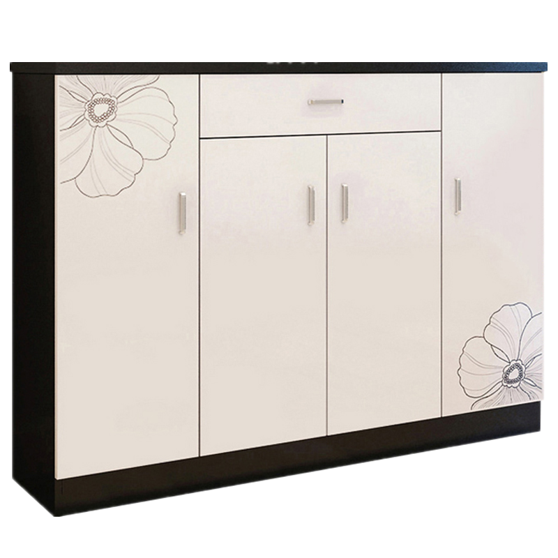 鞋柜多功能简易鞋柜玄关柜子简约现代鞋柜欧式客厅 门厅柜鞋架收纳环保家里室内木人造板巧妈邦