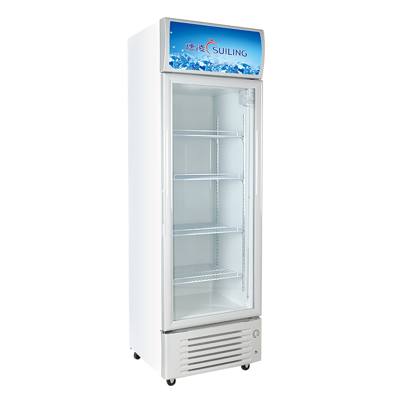 穗凌(SUILING)展示柜冷藏柜 冰柜商用立式保鲜柜 超市冰箱啤酒饮料柜 省电单门LG4-325E