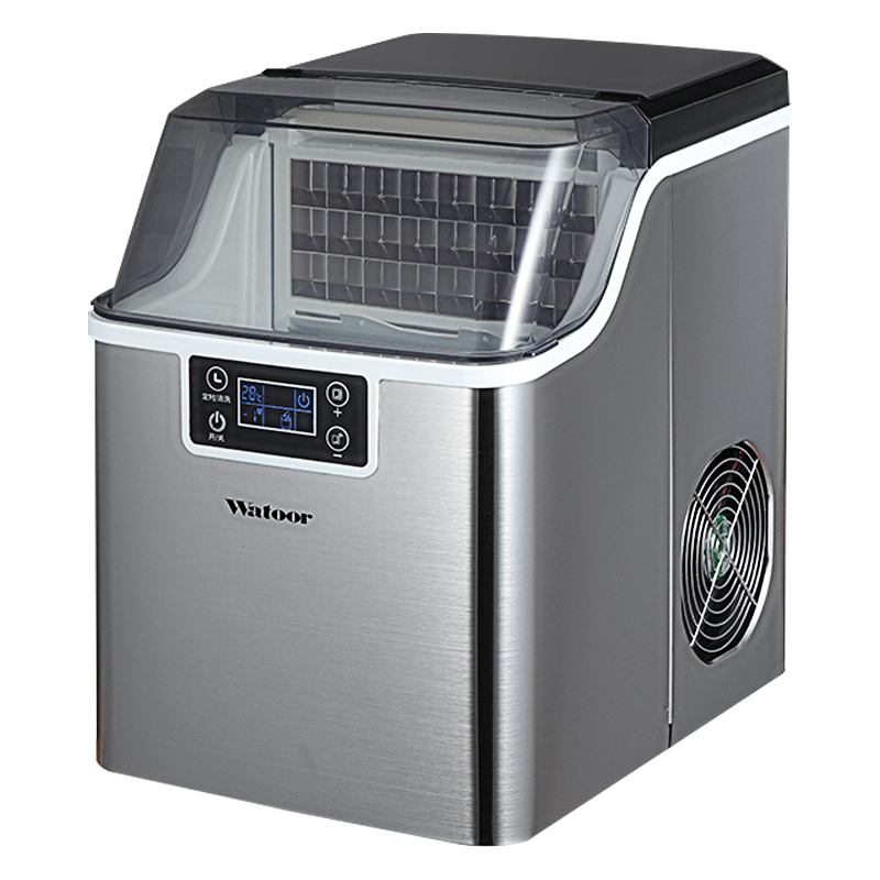 沃拓莱 WZB-25AF/S 商用家用小型奶茶店制冰机手动桶装水宿舍吧台冰块机