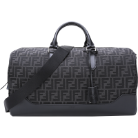 FENDI 芬迪 男士织物配皮手提单肩斜挎包旅行袋 7VA496 AG0M
