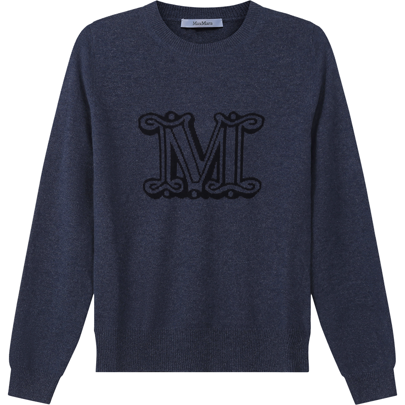 麦丝玛拉 Max Mara 女士山羊绒圆领长袖针织衫羊绒衫毛衣13661029 BIMBA