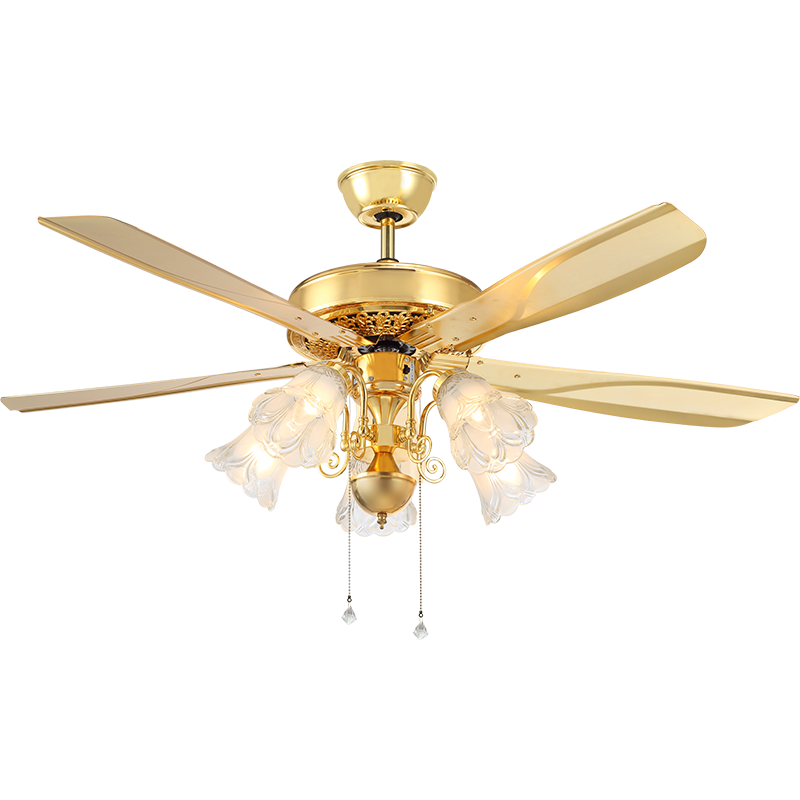 誉宝灯饰美式铁艺风扇灯简约时尚轻音