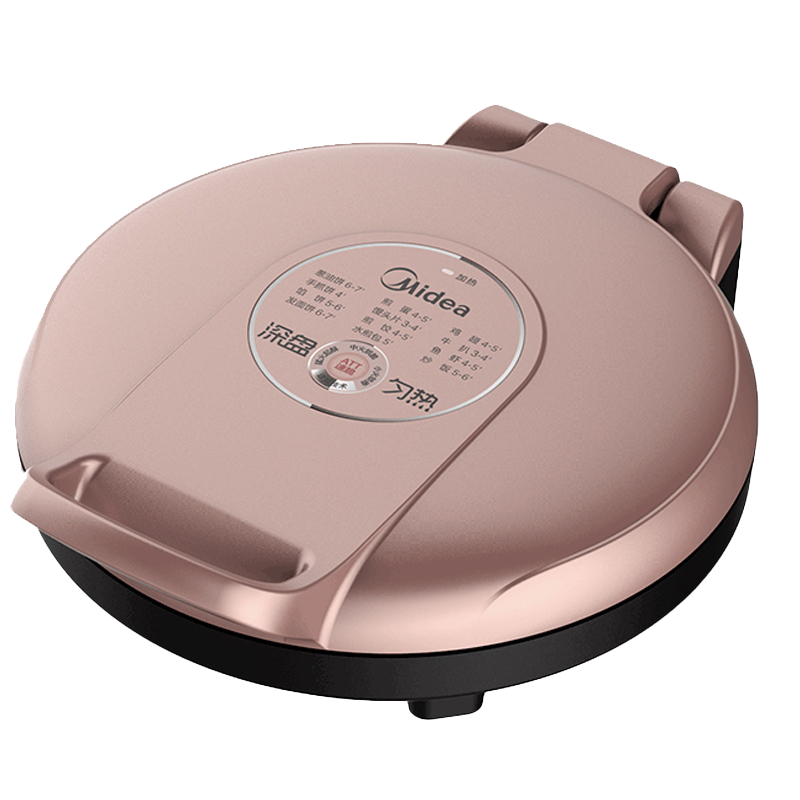 美的(Midea)电饼铛 加深悬浮大烤盘家用多功能煎烤机烙饼锅JK30E201/JK30v101随机发