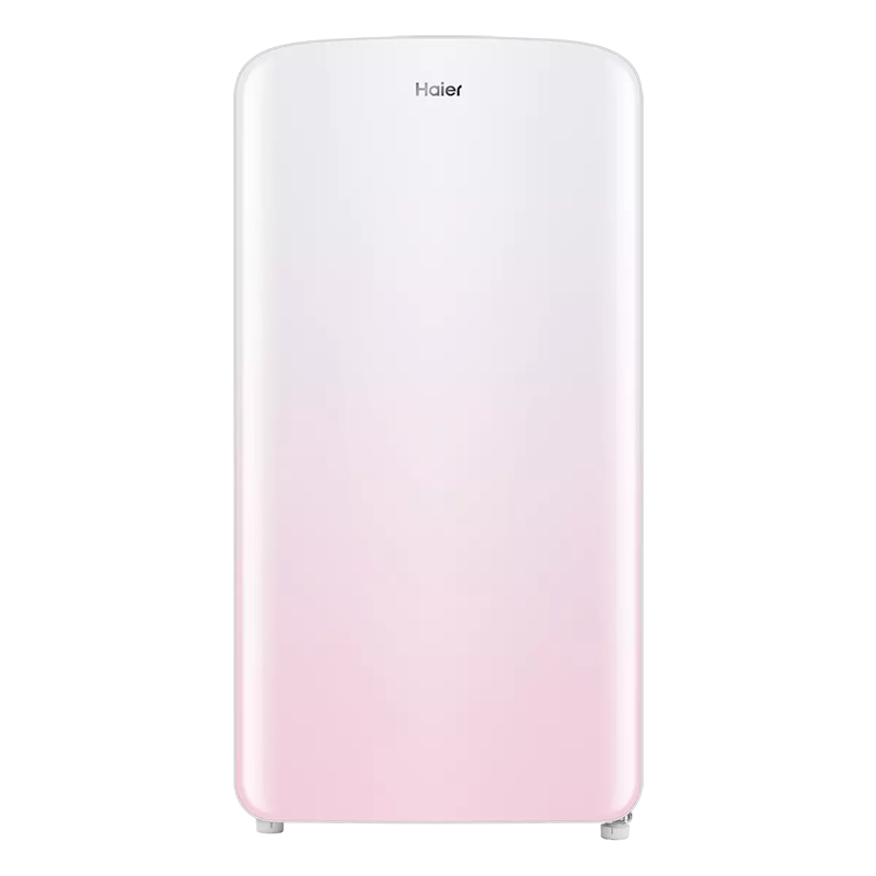 海尔(Haier)125升迷你复古化妆品美妆冰箱家用单门冷藏母婴冷柜