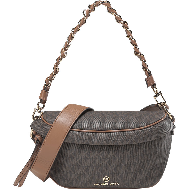 迈克·科尔斯 MICHAEL KORS MK女包 SLATER系列人造革手提单肩斜挎包超小号30S2G04M1B