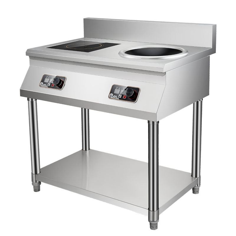 欢呼好太太商用大功率电磁炉8000W不锈钢大锅灶商用电灶台饭店煲汤台式爆炒电磁灶双头炒炉工业炉炒炉灶猛火灶380V