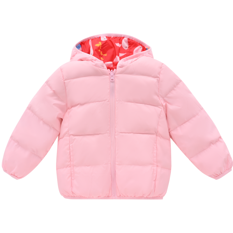 铅笔俱乐部童装男女小童羽绒服2022秋冬新款儿童90绒双面穿外套