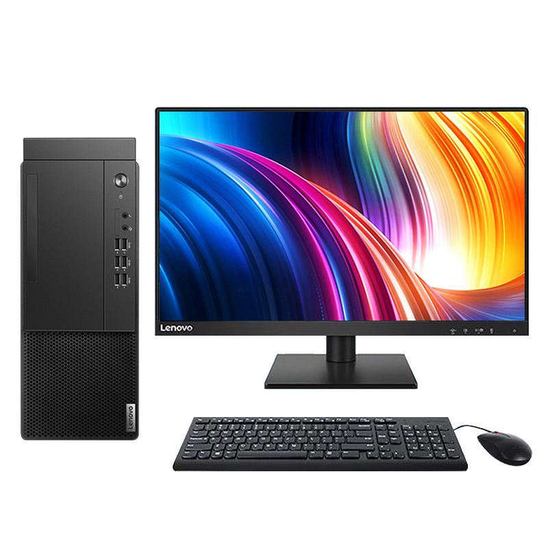 联想启天M43R 商用办公 台式机电脑 主机+27英寸屏 定制(I7-10700/16G/1T+256G/集/W10H/云教室/)