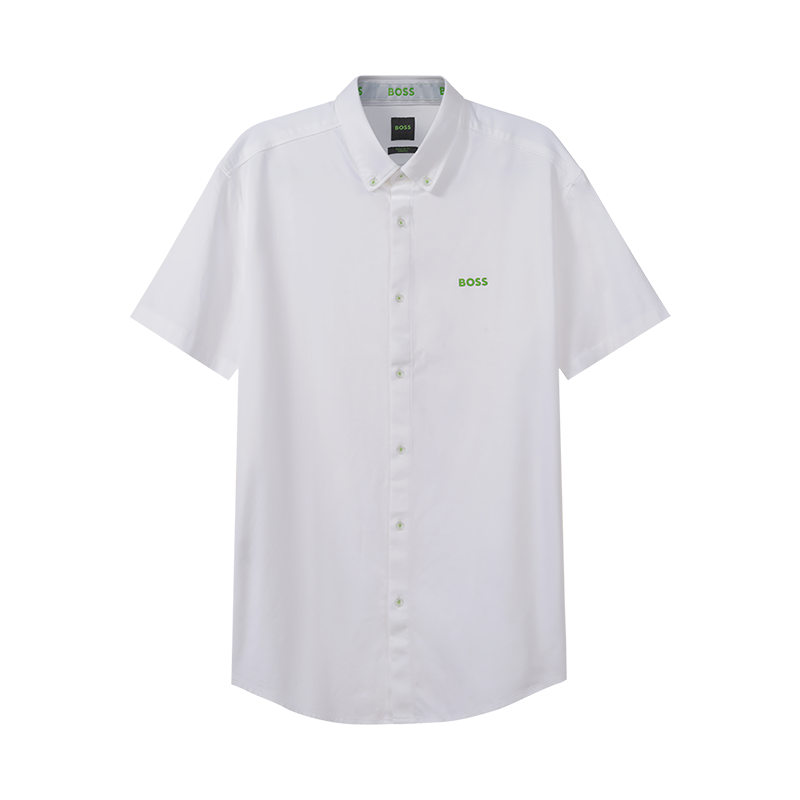 雨果博斯 HUGO BOSS 男士棉质短袖休闲衬衫50466045