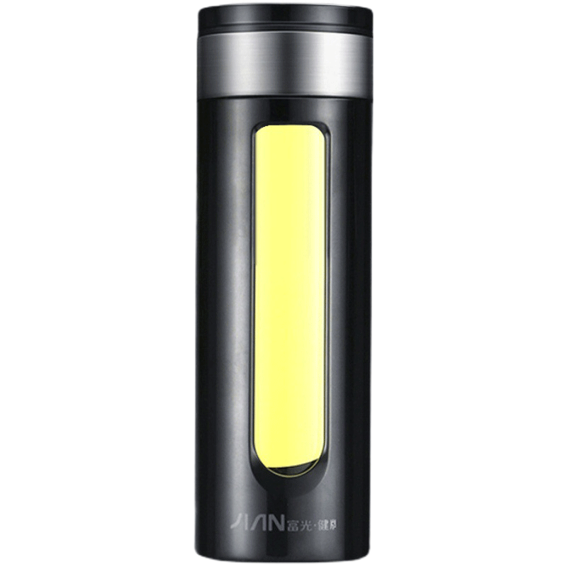 富光(FGA)玻璃杯双层大容量茶水分离泡茶杯便携创意带提环男女家用茶杯车载杯子