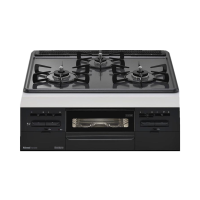 日本林内3眼头Rinnai嵌入式METAL 燃气灶 烤箱灶RB32AM5H2S-BW-13A天然气60cm