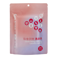 苏宁宜品&涤小萌 超浓缩贴身衣物洗衣片便携式洗衣片内裤内衣清洗片内运动服专用女士去血渍除菌抑菌持久留香 1包20片装