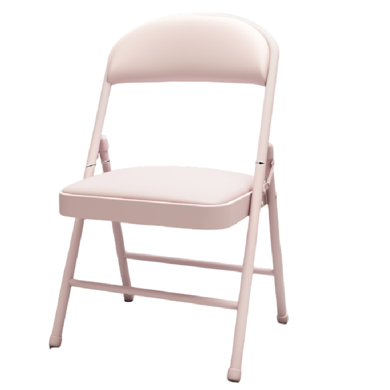 洛港 简易凳子靠背椅家用折叠椅子便携办公椅会议椅电脑椅餐椅宿舍椅子