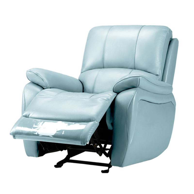 洛港 家居真皮现代头等多功能懒人沙发单椅单人客厅太空舱A006躺赢